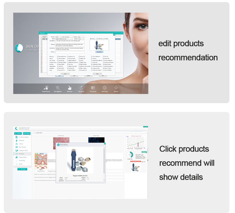 USB skin analyzer