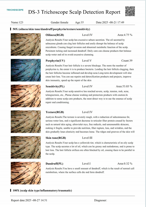 AI hair analyzer