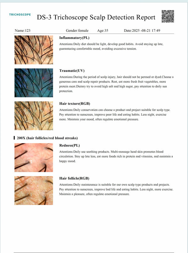 AI hair analyzer